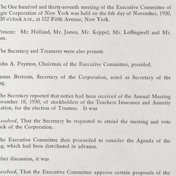 Executive Committee Meeting