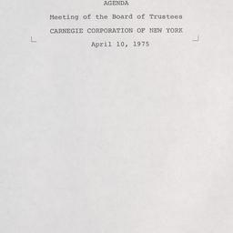 Meeting of the Board of Tru...