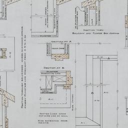 Wall sections, framing details