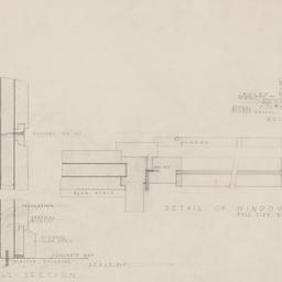 Wall section, window details