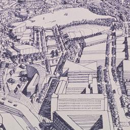 Aerial perspective drawing.