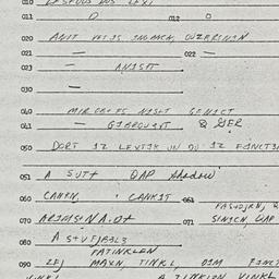 Eastern questionnaire, answ...