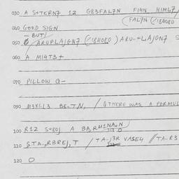 Eastern questionnaire, answ...