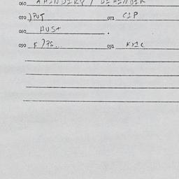 Eastern questionnaire, answ...