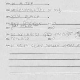 Eastern questionnaire, answ...
