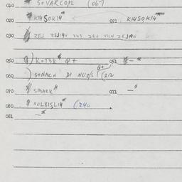 Eastern questionnaire, answ...