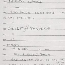 Eastern questionnaire, answ...