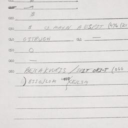 Eastern questionnaire, answ...