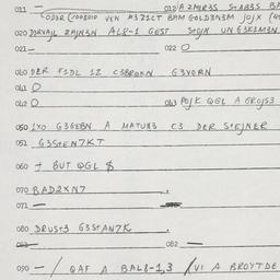Eastern questionnaire, answ...