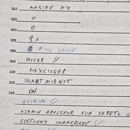 Eastern questionnaire, answ...