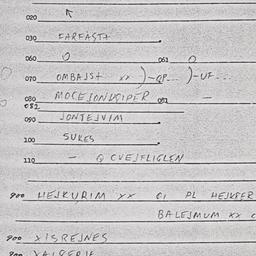 Eastern questionnaire, answ...