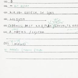 Eastern questionnaire, answ...