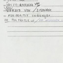 Eastern questionnaire, answ...