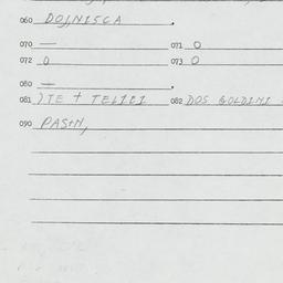 Eastern questionnaire, answ...