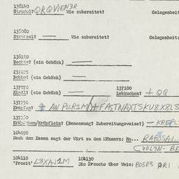 Western questionnaire, answ...