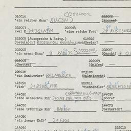 Western questionnaire, answ...