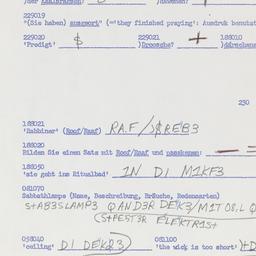 Western questionnaire, answ...