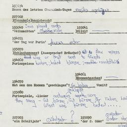 Western questionnaire, answ...