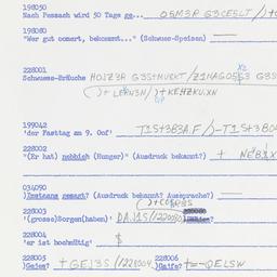 Western questionnaire, answ...