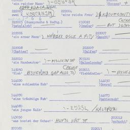 Western questionnaire, answ...