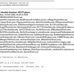 Announcements, 2002-03-05. ...