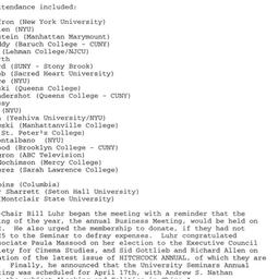 Minutes, 2002-04-11. Cinema...