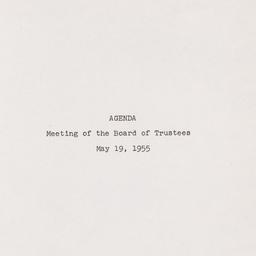 Meeting of the Board of Tru...