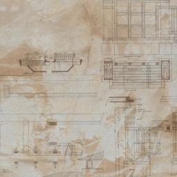 Ground plan, elevations, de...