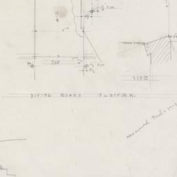 Diving board platform details