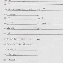 Eastern questionnaire, answ...