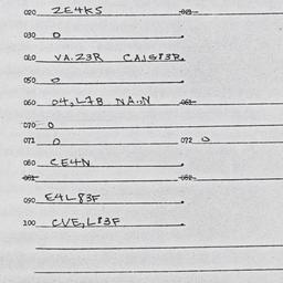Eastern questionnaire, answ...