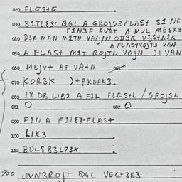 Eastern questionnaire, answ...