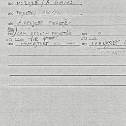 Eastern questionnaire, answ...