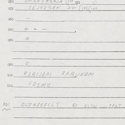 Eastern questionnaire, answ...