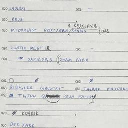 Eastern questionnaire, answ...