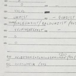 Eastern questionnaire, answ...