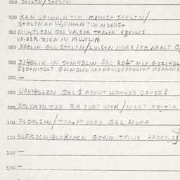 Eastern questionnaire, answ...