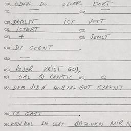 Eastern questionnaire, answ...