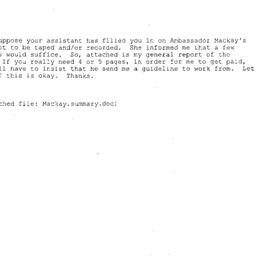 Correspondence, 2003-11-25....