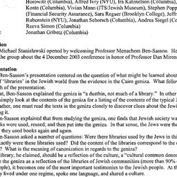 Minutes, 2003-11-05. Israel...