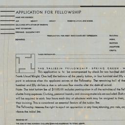 Fellowship application form