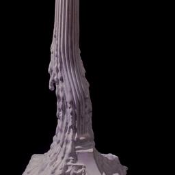 Plaster model of melting ca...