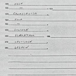 Eastern questionnaire, answ...
