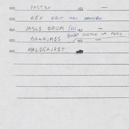 Eastern questionnaire, answ...