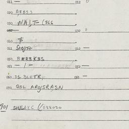 Eastern questionnaire, answ...