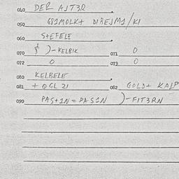 Eastern questionnaire, answ...