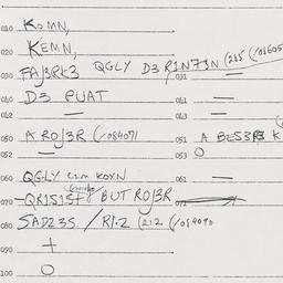 Eastern questionnaire, answ...