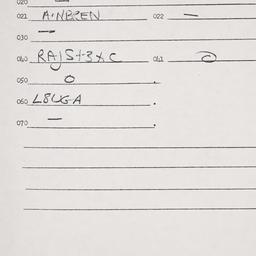 Eastern questionnaire, answ...