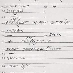 Eastern questionnaire, answ...