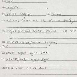 Eastern questionnaire, answ...